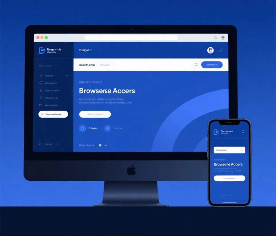 网页版访问流程示意图