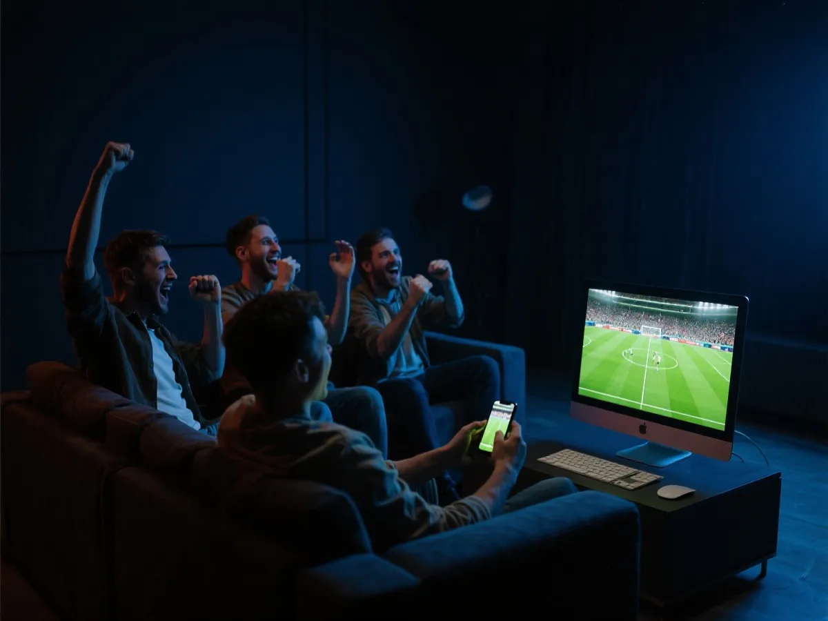 网页直播观赛场景示意图